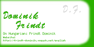 dominik frindt business card